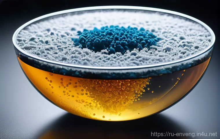 화학적 폐수 처리 기술 - **Coagulation and Flocculation: The Unveiling of Clarity**
A dynamic, high-angle shot illustrati...