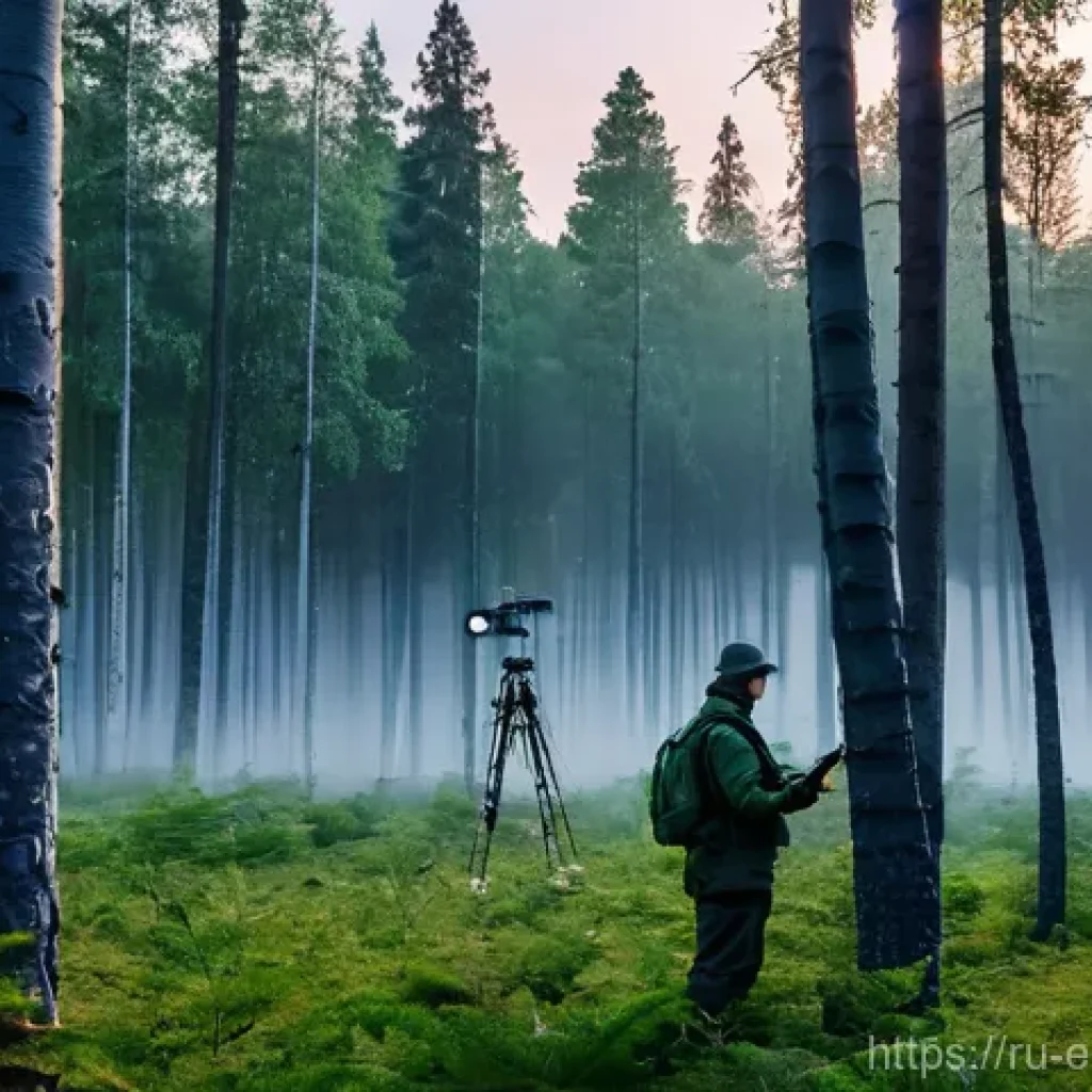 환경공학에서의 네트워크 기술 - **Siberian Forest Eco-Guard Patrol**
A highly detailed, cinematic image capturing a majestic Sib...