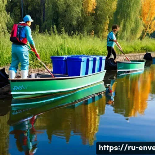 Home 7 환경공학의 미래 - **"Clean Waters, Brighter Future: Volunteer and Tech Harmony"**
A vibrant, hopeful image of a gr...