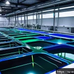 Home 19 산업 폐기물 처리 기술 - A high-tech industrial wastewater treatment plant featuring advanced microbiological bioreactors wit...
